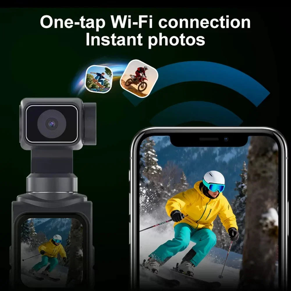 4K Pocket Vlogging Camera With Auto-Tracking Gimbal