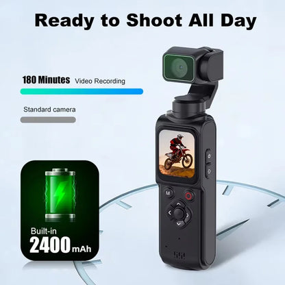 4K Pocket Vlogging Camera With Auto-Tracking Gimbal